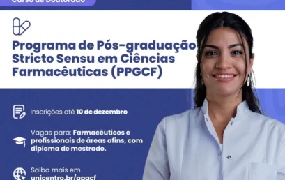 Programa de Pós-Graduação em Ciências Farmacêuticas está com inscrições abertas para turma de doutorado