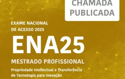 Mestrado Profissional em Propriedade Intelectual e Transferência de Tecnologia para Inovação está com inscrições abertas