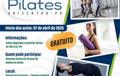 Projeto MatPilates da Unicentro oferece aulas gratuitas para a comunidade