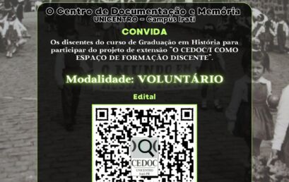 Edital de Seleção de Discentes Voluntários para Projeto de Extensão