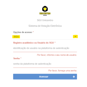 Login eleitoral