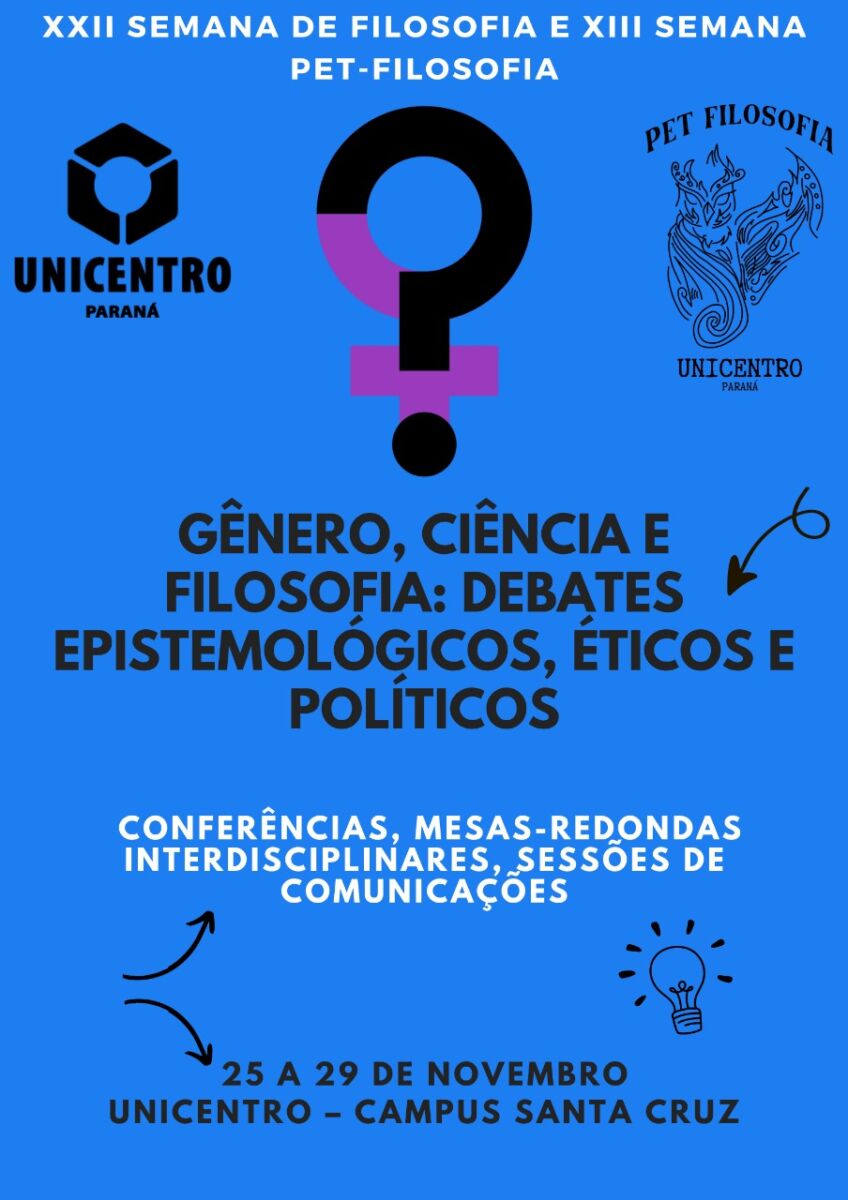 INSCRIÇÕES ABERTAS – XXII Semana de Filosofia e XIII Semana PET-Filosofia