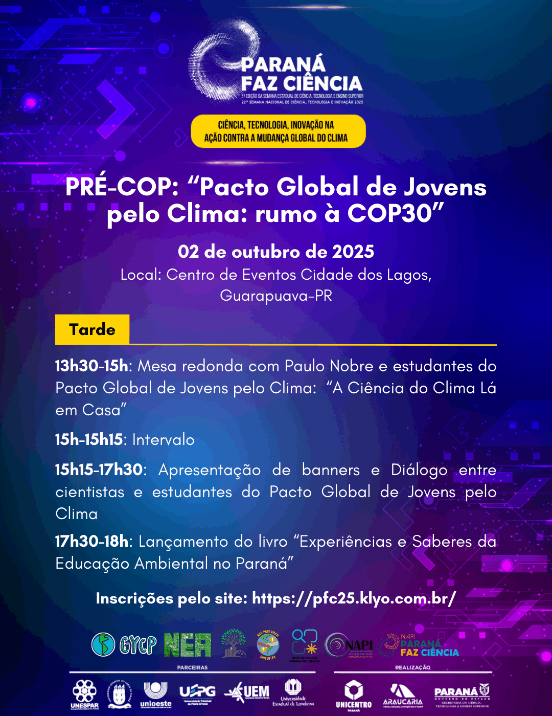 programação pré-cop