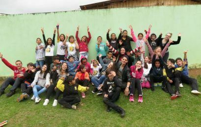 USF leva brincadeiras para escola em Guarapuava