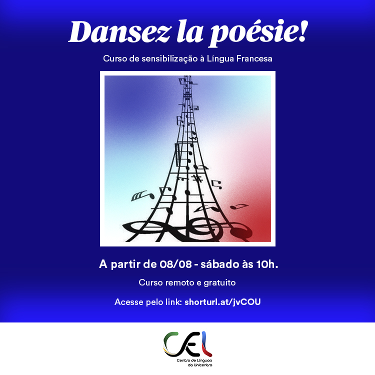 Centro de Línguas da Unicentro oferece curso on-line gratuito de francês