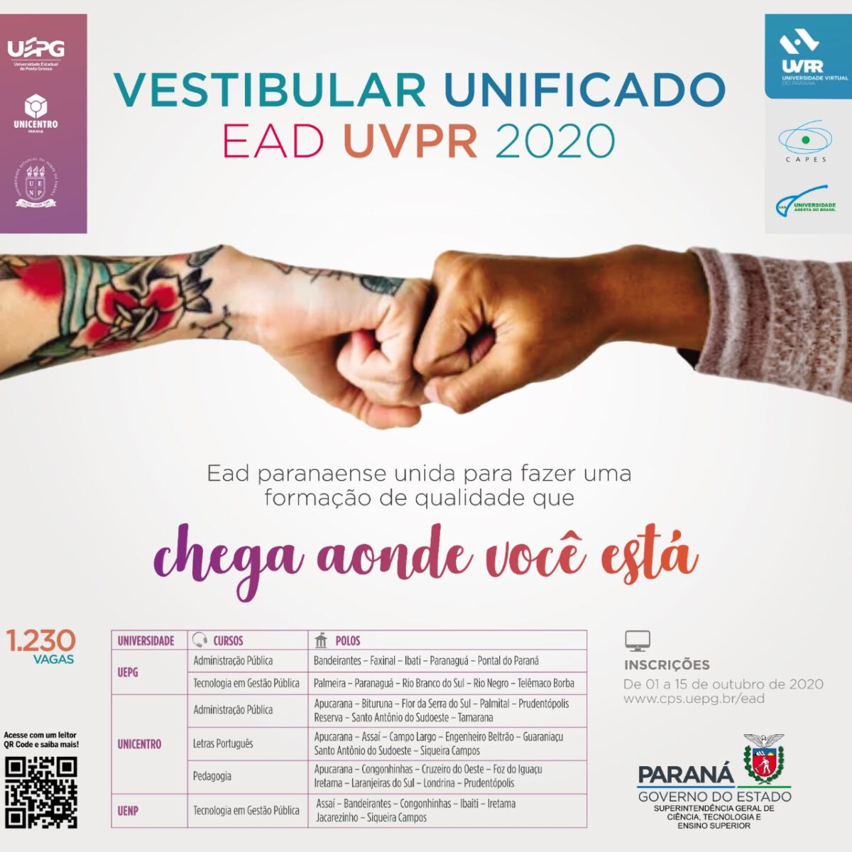 Unicentro oferta 720 vagas em Vestibular da Universidade Virtual do Paraná