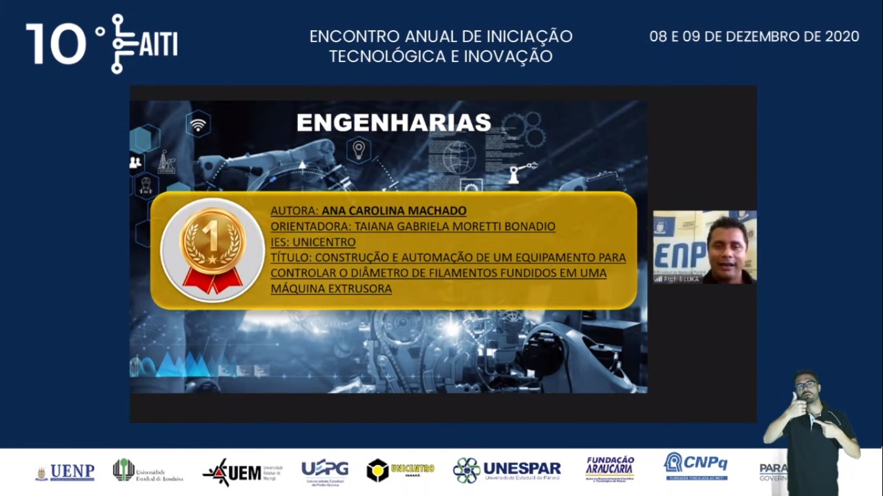 Cinco trabalhos da Unicentro foram vencedores do Prêmio de Menção Honrosa do Eaiti