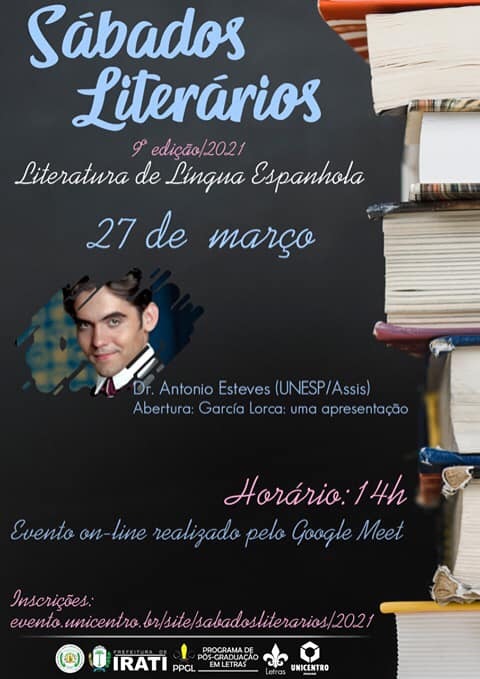 Sábados Literários 2021 debaterão a Literatura de Língua Espanhola