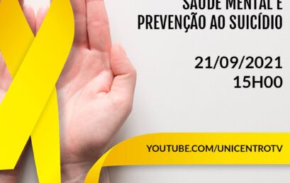 Nessa terça, Unicentro promove live pelo Setembro Amarelo