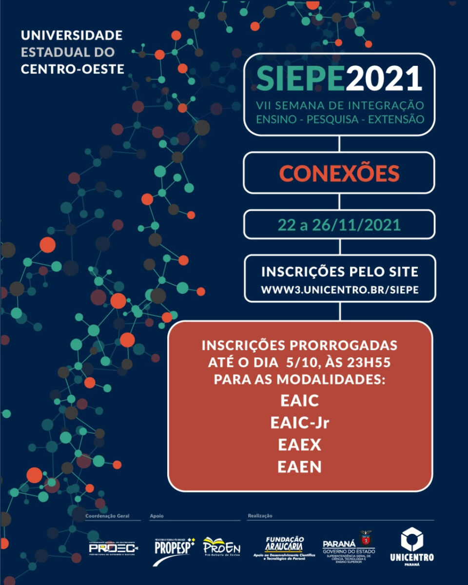 SIEPE 2021: Prazo de inscrição para algumas modalidades foi prorrogado