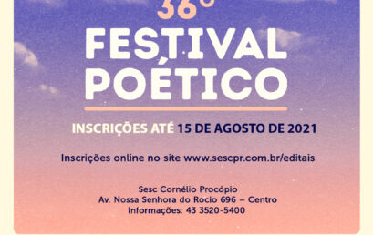 Professor da Unicentro tem poesia premiada no Festival Poético de Cornélio Procópio