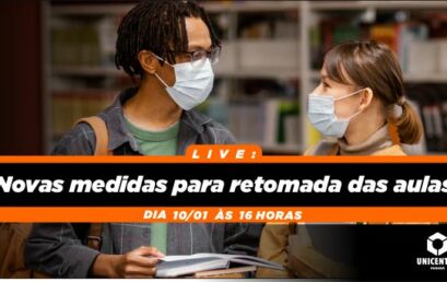 Unicentro realiza live para anunciar novas medidas no enfrentamento da Covid-19
