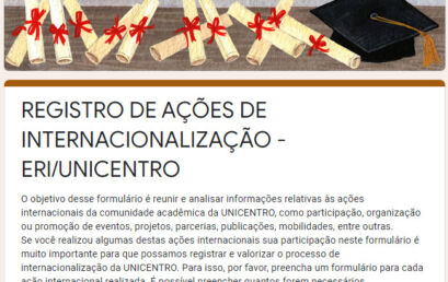 Escritório de Relações Internacionais busca traçar perfil das ações de internacionalização na Unicentro