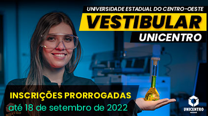 Unicentro prorroga prazo de inscrições para o Vestibular 2023