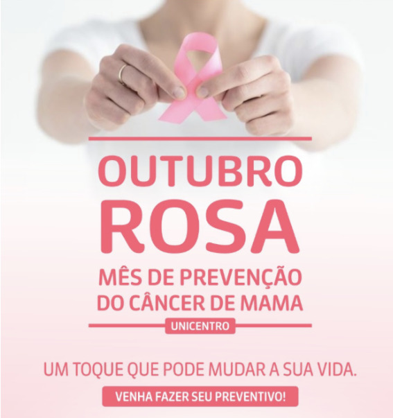 Unicentro promove três dias de exames preventivos dos cânceres de mamas e colo de útero