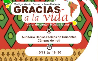 Câmpus Irati recebe espetáculo musical ‘Gracias a la vída’ nesta quinta-feira, 10