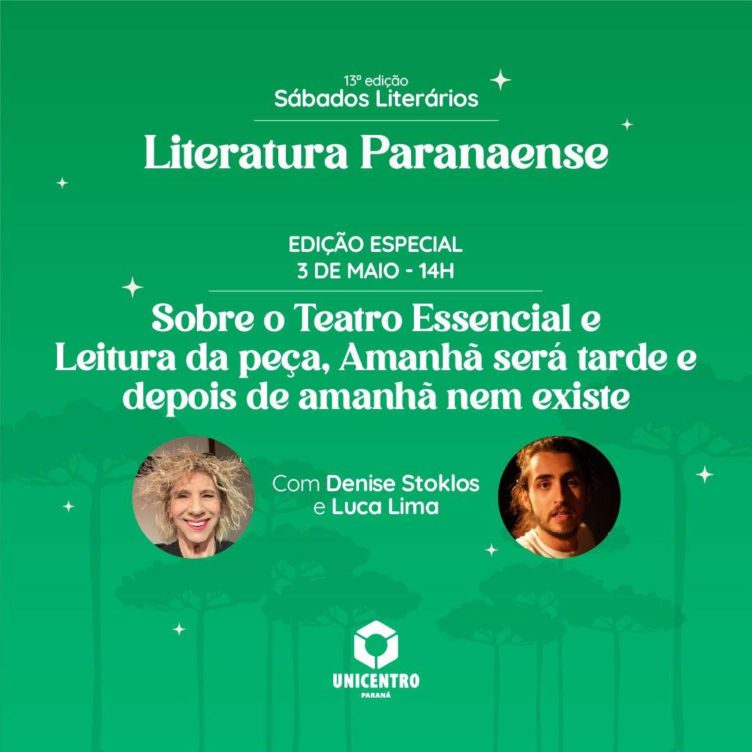 Denise Stoklos participa de edição especial dos Sábados Literários nesta semana