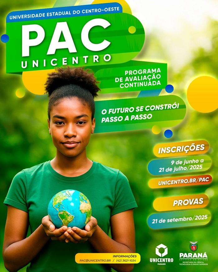 Unicentro abre inscrições para o Programa de Avaliação Continuada (PAC)