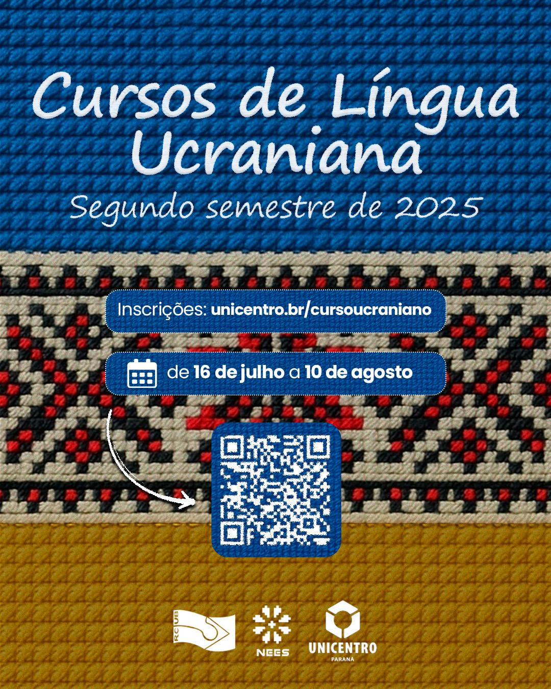 Cursos de Língua Ucraniana estão com inscrições abertas para o segundo semestre