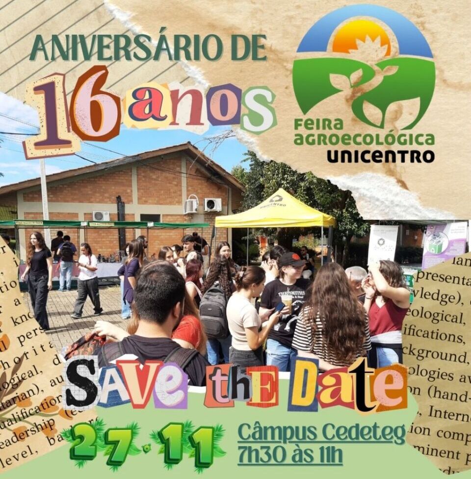 Feira Agroecológica da Unicentro celebra 16 anos com expansão e novas atrações Feira Agroecológica da Unicentro celebra 16 anos com expansão e novas atrações