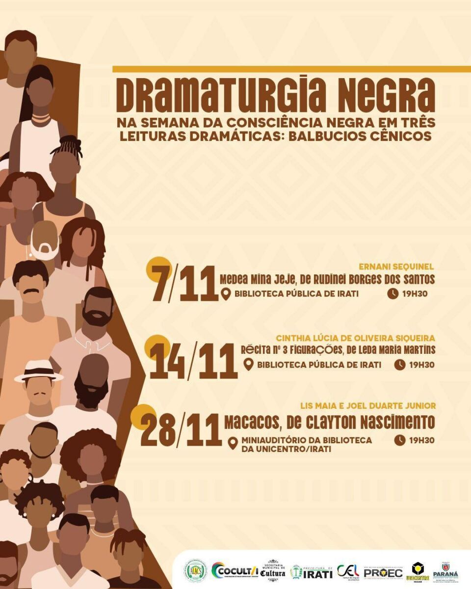 Unicentro tem programação dedicada à dramaturgia negra em novembro 