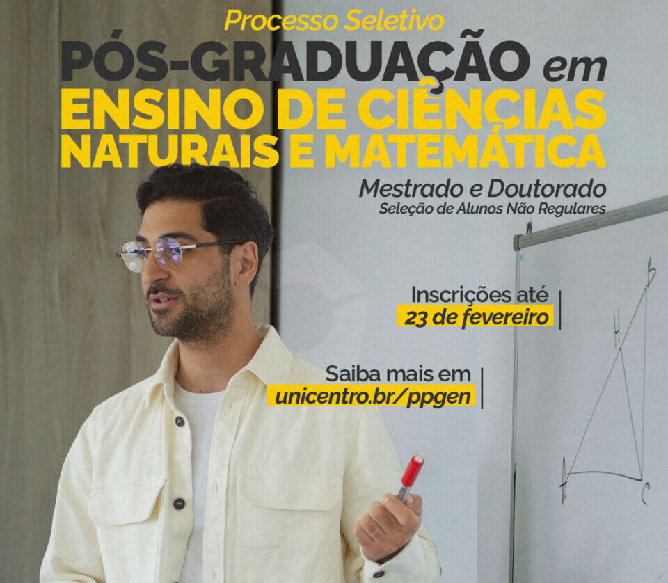 Pós-Graduação em Ensino de Ciências Naturais e Matemática abre seleção para alunos não regulares