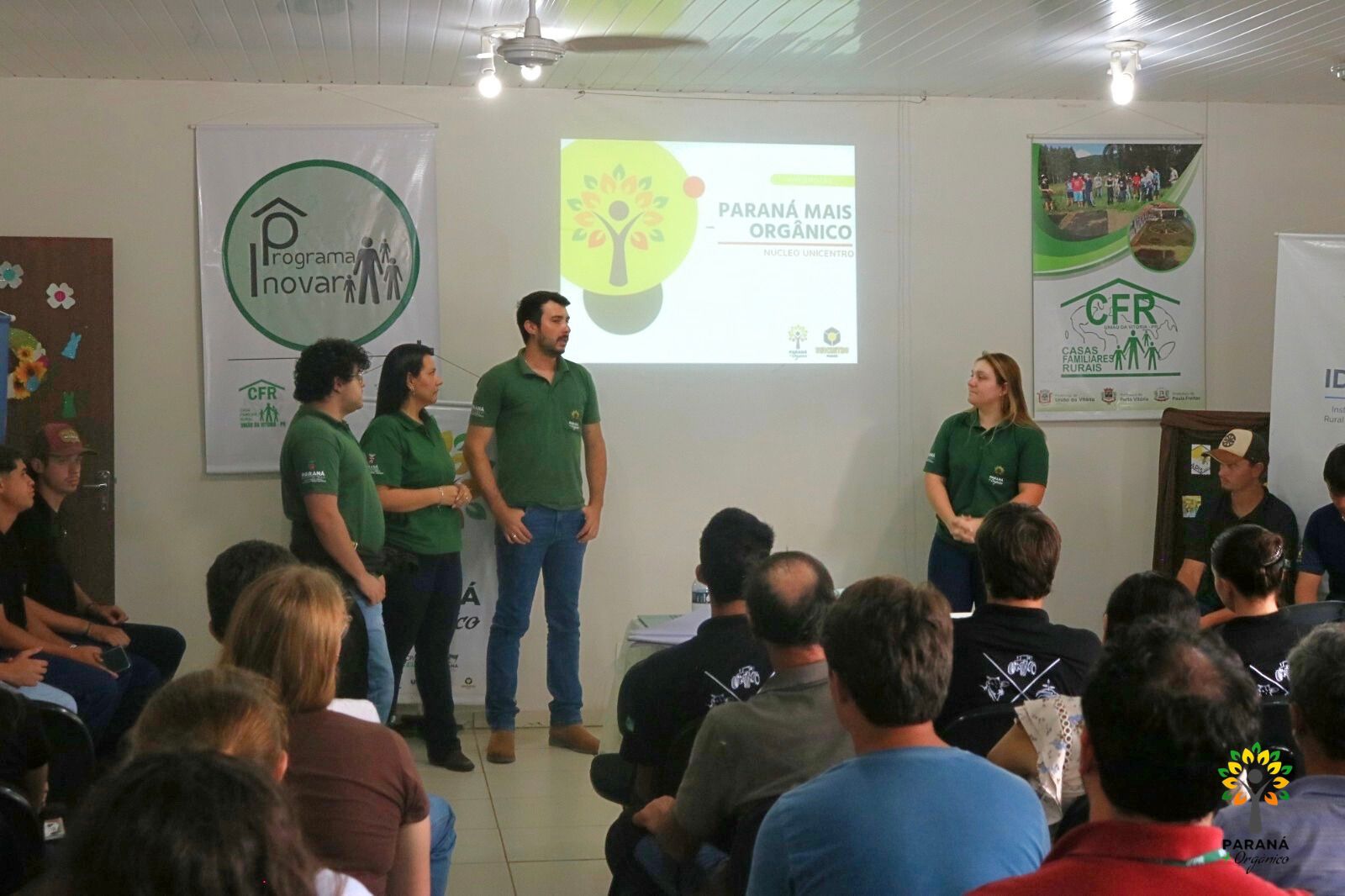 Equipe da Unicentro do Paraná Mais Orgânico reforça importância da certificação orgânica em União da Vitória