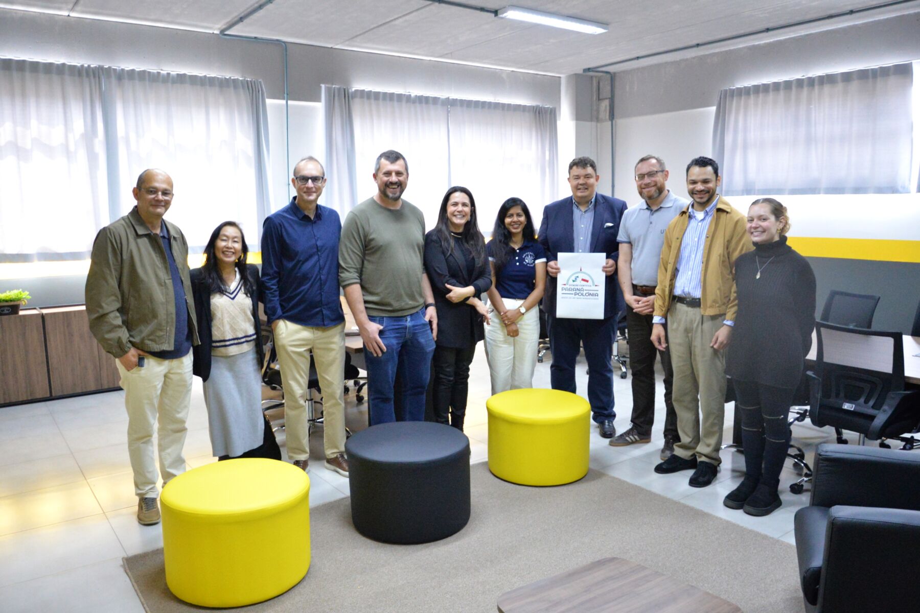 Estação Científica Paraná-Polônia apresenta sedes do projeto para comitiva da Universidade de Varsóvia