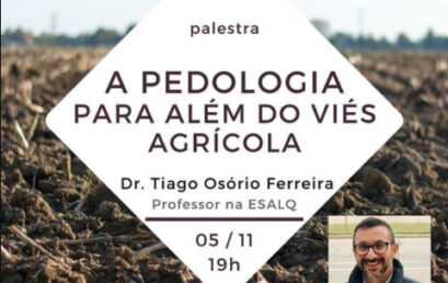 Palestra ”A pedologia para além do viés agrícola”