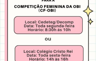 Oficinas para a Competição Feminina da OBI