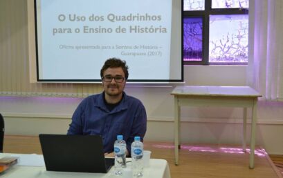 [2018] Oficina: “Produção de quadrinhos para o ensino de História” ministrada pelo professor Ms. Rodolfo Grande Neto do Departamento de História da UNICENTRO