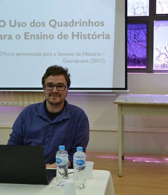 [2018] Oficina: “Produção de quadrinhos para o ensino de História” ministrada pelo professor Ms. Rodolfo Grande Neto do Departamento de História da UNICENTRO