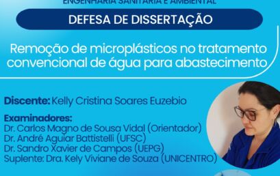 Defesa de mestrado – Kelly Cristina Soares Euzebio