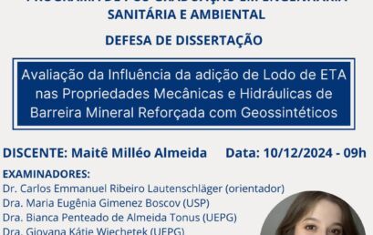 Defesa de dissertação – Maitê Milléo Almeida, 10/12/2024