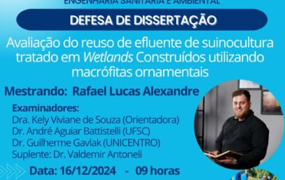 Defesa de dissertação – Rafael Lucas Alexandre, 16/12/2024 – 9h