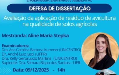 Defesa de mestrado – Aline Maria Stepka, 09/12/2025 – 14h