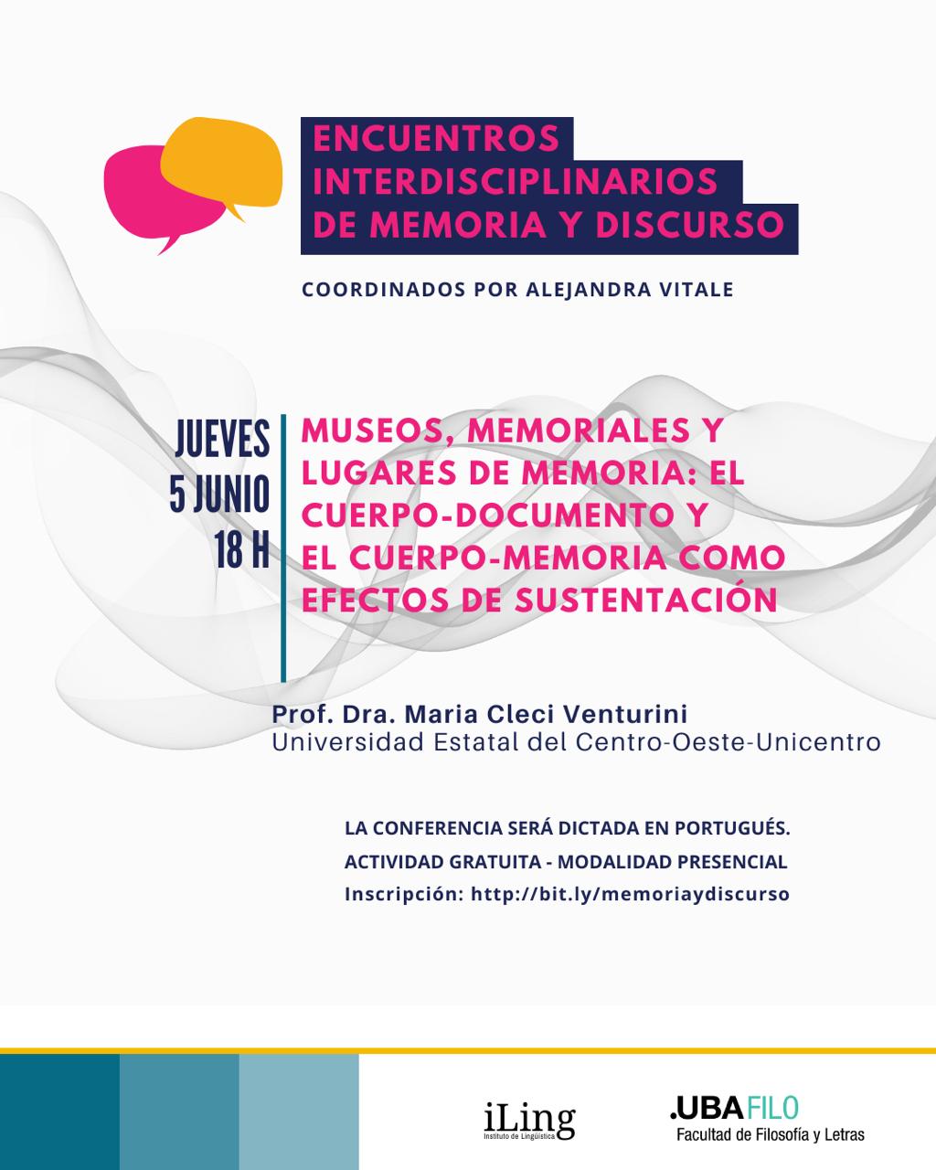 ENCUENTROS INTERDISCIPLINARIOS DE MEMORIA Y DISCURSO