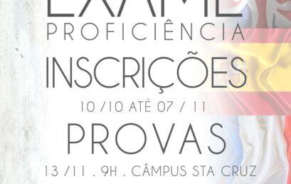 EXAME DE PROFICIÊNCIA EM LÍNGUA ESTRANGEIRA