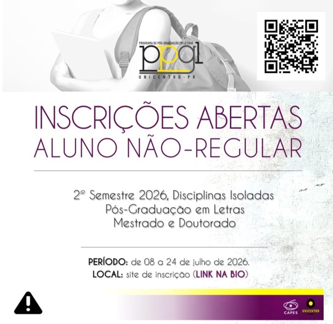 Não Regulares 2º Semestre 2026