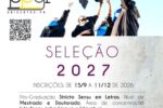 Cartaz SELEÇÂO 2027 - Atualizado Cartaz SELEÇÂO 2027 - Atualizado