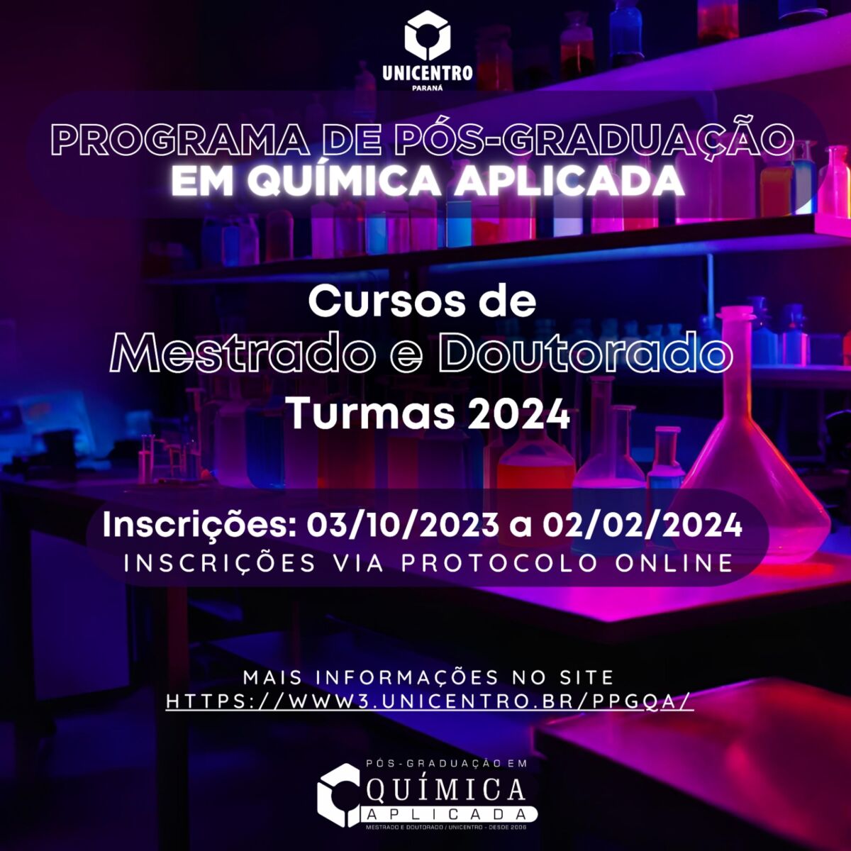 Programa de Pós-Graduação em Química Aplicada | Unicentro de todos ...
