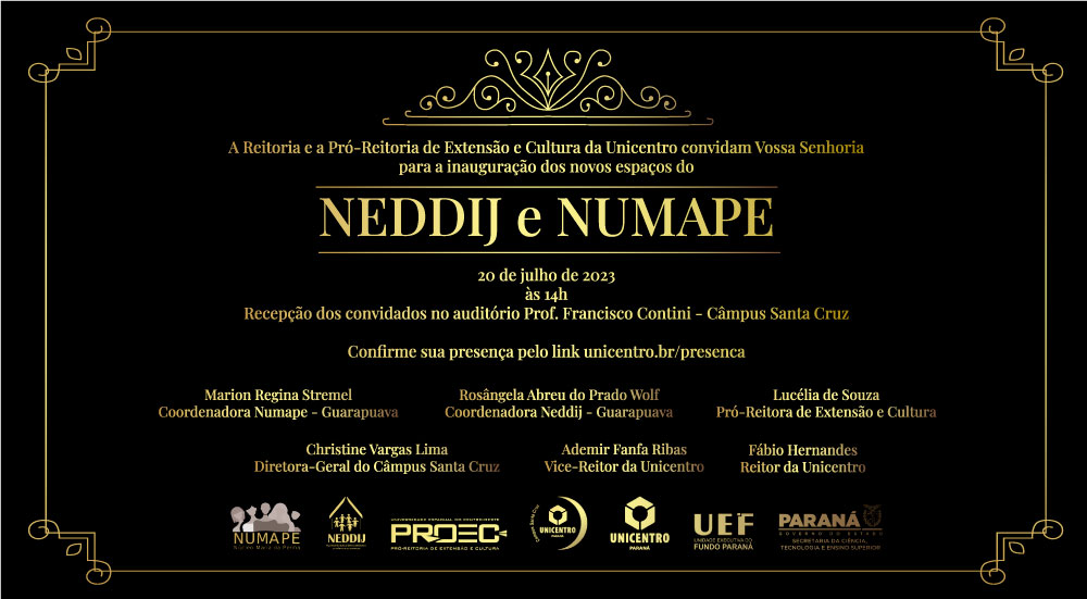 Inauguração Neddij e Numape