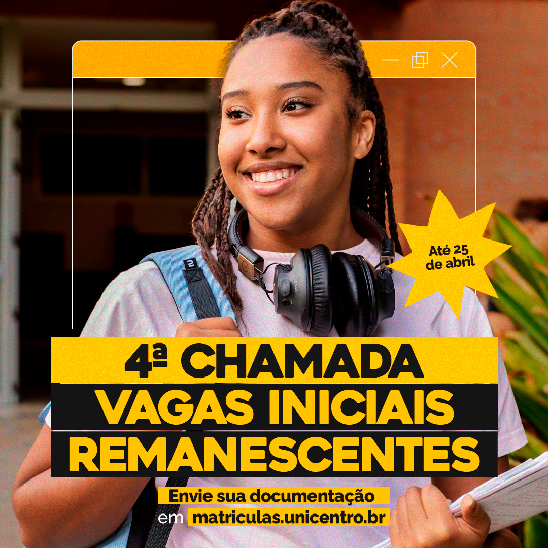 Quarta chamada vagas iniciais remanescentes