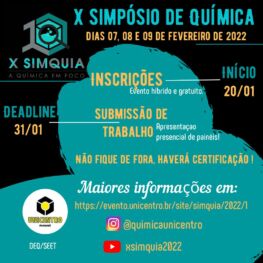 X Simpósio de Química