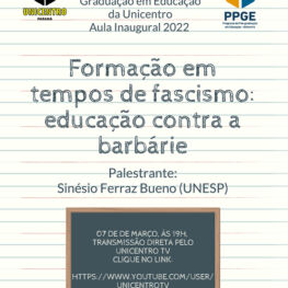 Aula inaugural do PPGE 2022