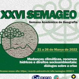 XXVI Semana Acadêmica de Geografia – Semageo