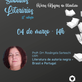 Sábados Literários – Literatura de autoria negra-Brasil e Portugal