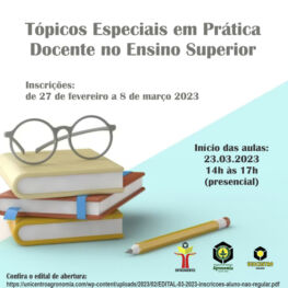 Tópicos Especiais em Prática Docente no Ensino Superior