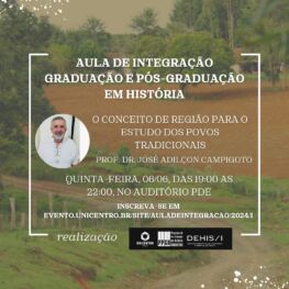 Aula de Integração Graduação e Pós-Graduação em História