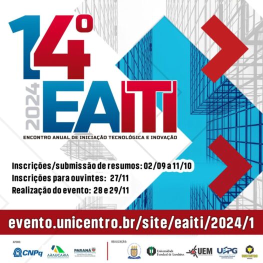 14º Encontro Anual de Iniciação Tecnológica e Inovação – EAITI